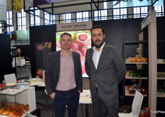 Thomas Lombaerts, Produce Chain Manager en Semillas Fitó y Francesc Llonch, gerente de Gavà Grup, en promoción del tomate MonteRosa